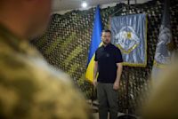 Zelensky visits embattled front line near Kharkiv