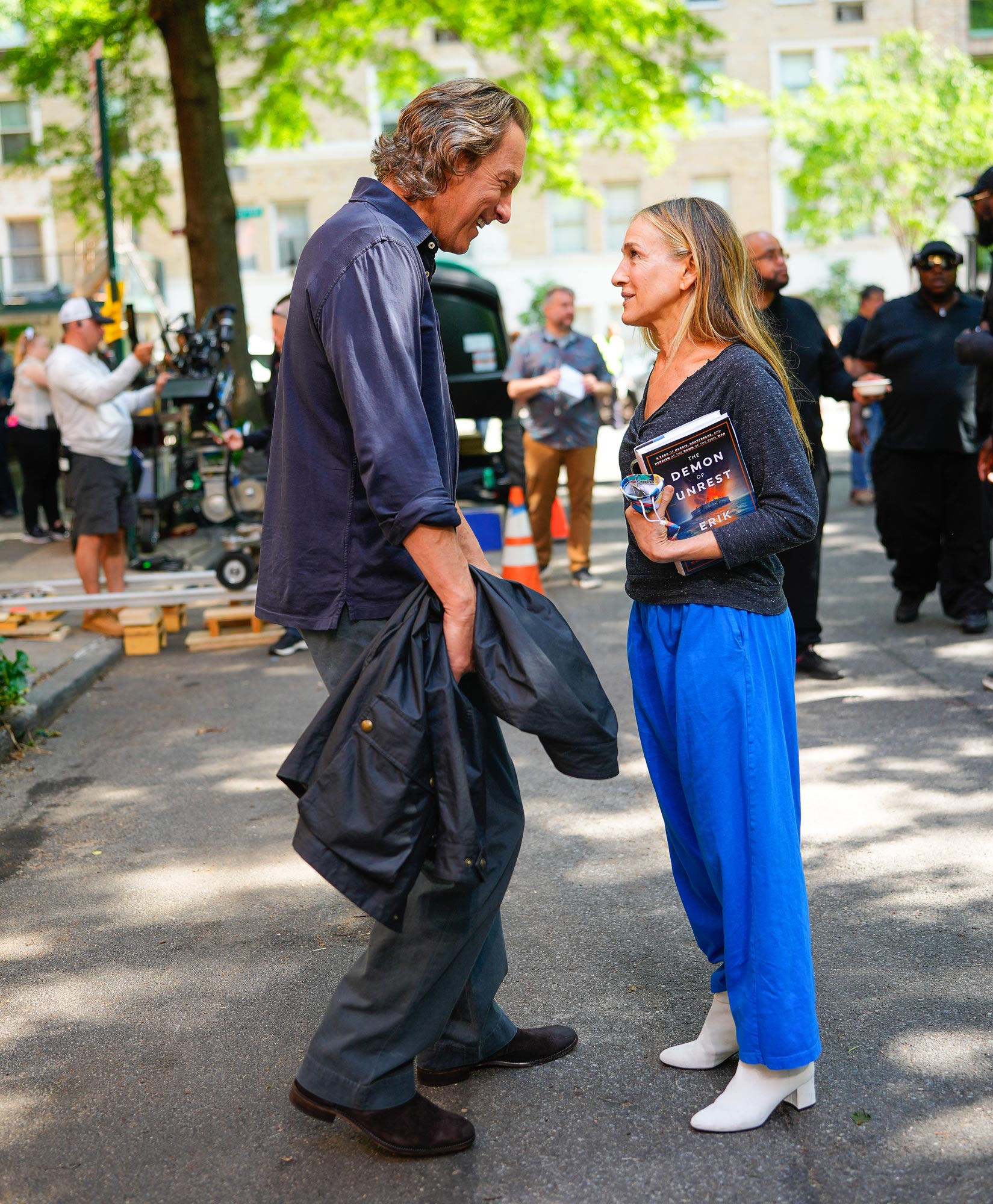 John Corbett Spotted Filming ‘And Just Like That’ in New York City With Sarah Jessica Parker