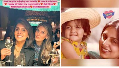 Veteran actress Neetu Kapoor celebrates birthday with daughter Riddhima, granddaughter Samaira in Switzerland