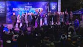 Hundreds attend public menorah lighting in North York square on 1st night of Hanukkah