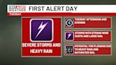 First Alert: Heavy rain and severe weather possible Tuesday afternoon and evening