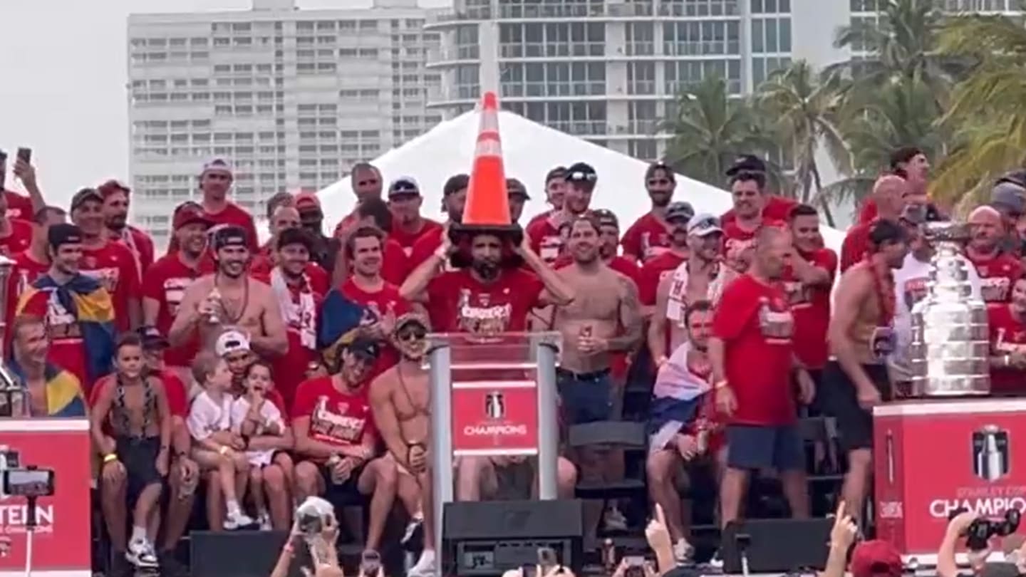 Aaron Ekblad Trolls Brooks Koepka During Panthers Stanley Cup Parade