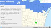 Northern Oconto County, far northern Wisconsin under frost advisory for Thursday morning