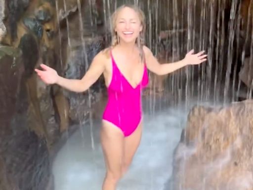 Giada De Laurentiis Stuns in a Pink Swimsuit During 'the Most Incredible Trip'