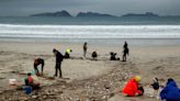 Spain investigates contamination of Atlantic shore by countless plastic pellets spilled from ship