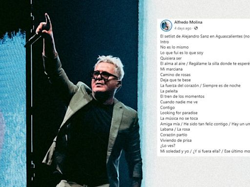 Ve preparando garganta, este podría ser el setlist de Alejandro Sanz esta noche en el Morelos