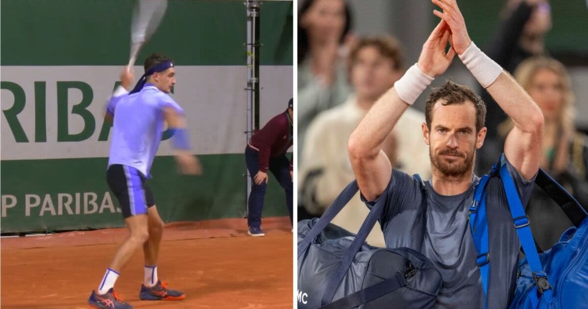 French Open star almost disqualified as Andy Murray makes emotional statement