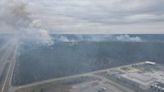 Hancock County fire has burned 419 acres as firefighters work to contain it, officials say