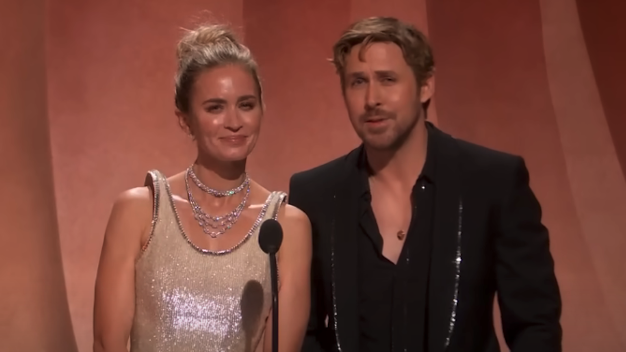 ...Emily Blunt Reveals BTS Details Behind Her Barbenheimer Oscars Sketch With Ryan Gosling And Why It Paid Off