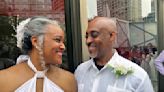 At New York's Lincoln Center, love is definitely in the air with a post-pandemic mass wedding