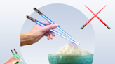 Amazon shoppers and 'Star Wars' fans love these lightsaber chopsticks — they're on sale for $9 a pair