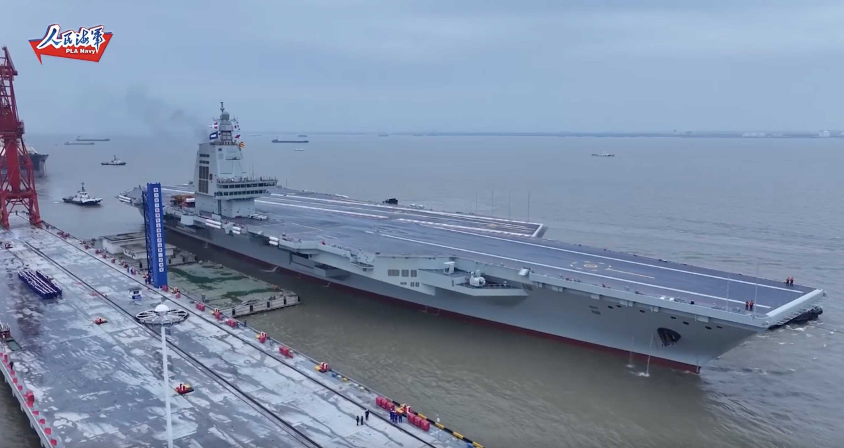 China's new aircraft carrier enters next stage, images show