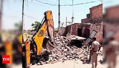 Illegal Properties of Smugglers Demolished in Sriganganagar and Bikaner | Jaipur News - Times of India