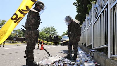 平壤垃圾氣球再飄南韓 緊張局勢升溫