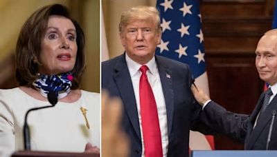 'Just pathetic': Internet shreds Nancy Pelosi as she accuses Donald Trump of being 'palsy-walsy' with Vladimir Putin