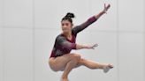 Kayla DiCello takes gold in USA Gymnastics Winter Cup. Olympic champ Sunisa Lee falls on bars, beam