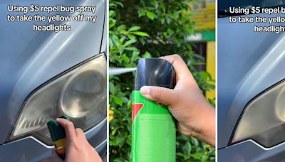 'I did this a few weeks ago and they are still clear': Driver shares how to fix foggy headlights—all it takes is $5 bug spray