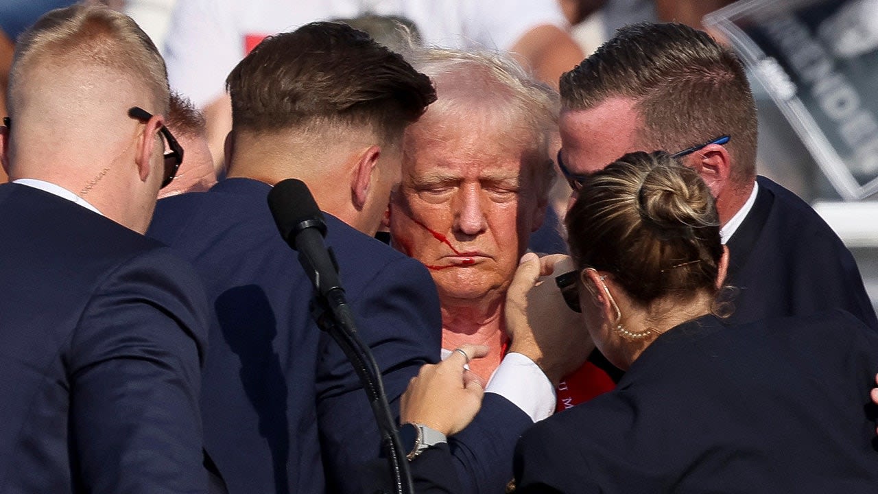 Trump supporters at Pennsylvania rally take cover from gunfire that 'shocked' locals