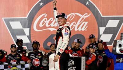 Christopher Bell wins the rain-shortened Coca-Cola 600 for his 8th NASCAR Cup victory