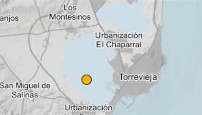 Terremoto de 2,2 grados con epicentro en el corazón de la laguna rosa de Torrevieja