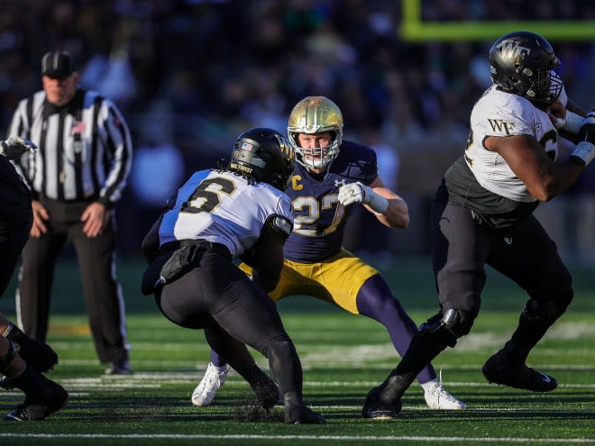 Atlanta Falcons draft 'Captain America' JD Bertrand from Notre Dame