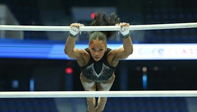 Gymnast Jones eyes Paris berth with injury flare-up behind her