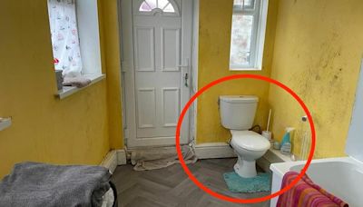 House on sale for just £57,500... but toilet is next to the front door