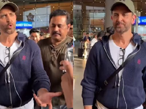 Hrithik Roshan Gets Upset With Paparazzi At Mumbai Airport, Video Goes Viral