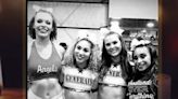 The Texas cheerleader wounded after her pal got into the wrong car said she tried to keep her friends calm even though she was throwing up blood