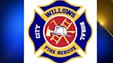 Fire crews put out a fire at a homeless encampment in Willows