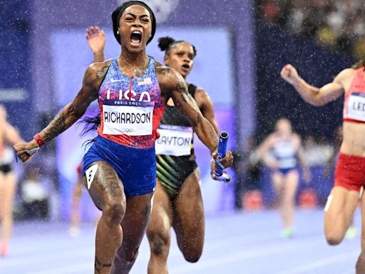 U.S. Women Win 4X100m Relay At Paris Olympics On Explosive Sha'Carri Anchor Leg