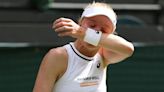 Harriet Dart before knocking No1 seed out of Wimbledon