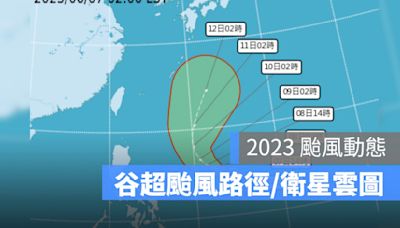 【颱風動態查詢2023】谷超颱風路徑、颱風形成、颱風衛星雲圖