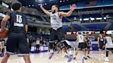 NBA Draft prospect Markquis Nowell getting advice from Muggsy Bogues