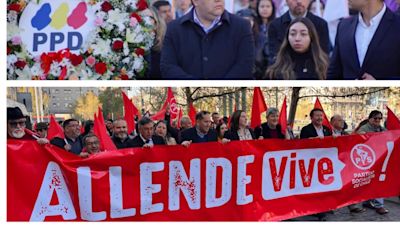 Recordando a Salvador Allende como “un demócrata ejemplar”: PS y PPD realizan romería en conmemoración a los 51 años del Golpe de Estado - La Tercera