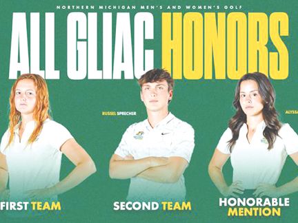 Trio of Northern Michigan University Wildcats golfers earn All-GLIAC honors