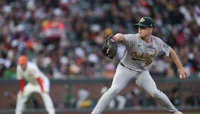 Sears pitches 7 shutout innings, Athletics hit 4 homers in 5-2 win over Giants