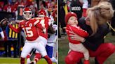 Patrick Mahomes' Son Bronze, 12 Months, Is a Whole 'Mood' as He Makes Rare Appearance on the Sidelines