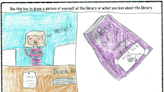 Entries for 'I Love My Library' contest are on display at Dalton library branch