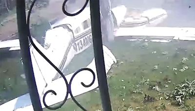 No Fatalities After Small Plane Crashes on Utah Family's Front Lawn: 'People Here Were Blessed' — See the Video