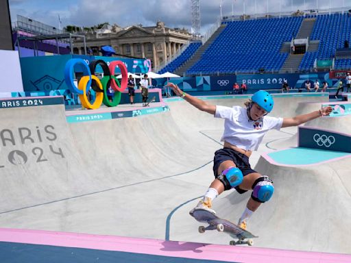 Music and medals: U.S. skateboarder drops into Olympic bowl with an apt new song: "Perfect Moment"