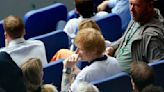 Soccer-Sheeran performs for England players after Slovakia win