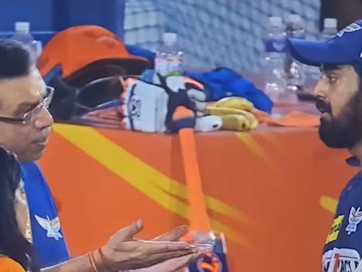 KL Rahul gets public rebuking from team owner Sanjiv Goenka after LSG thrashed by SRH - watch video