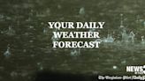 Today’s weather: Slight possibility of a spotty shower with low humidity