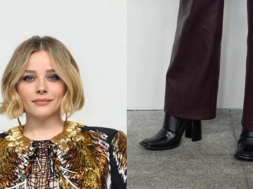 Chloë Grace Moretz Dons Black Booties at Louis Vuitton Pre-Fall 2024 Show