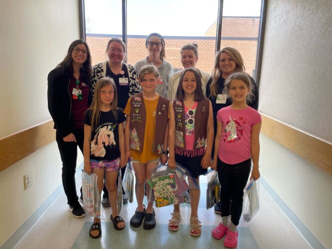 Girl Scouts donate activities for children at OSF