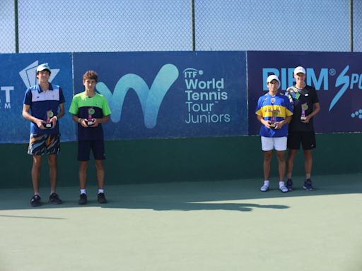 Tricolor Adrián Maldonado, campeón en dobles del ITF J100 Salinas