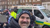 Rob Delaney joins striking nurses on picket line at Great Ormond Street Hospital