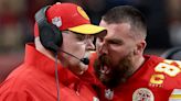 Chiefs Coach Andy Reid Reacts to Heated Travis Kelce Super Bowl Moment