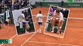French Open: Shocking scenes as Arthur Rinderknech kicks board in frustration, retires hurt at Roland-Garros - Eurosport